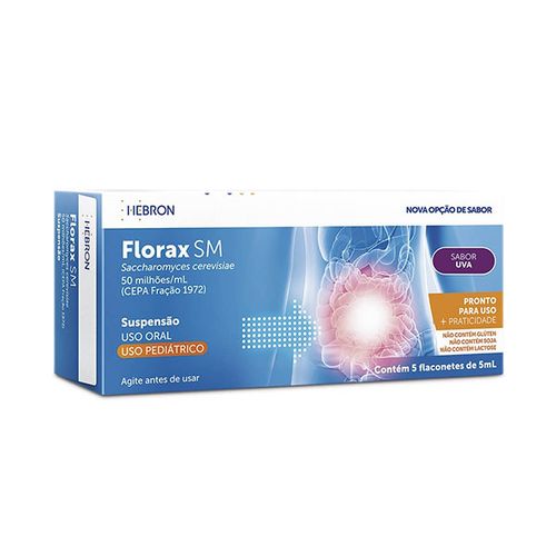 Florax Sm Pediatrico Sabor Uva C/5 Flaconetes