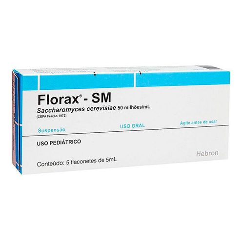 Florax Suspensão Oral Pediátrico 5ml 5 Flaconetes