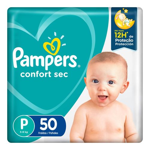 Fralda Pampers Confort Sec P - 50 unidades