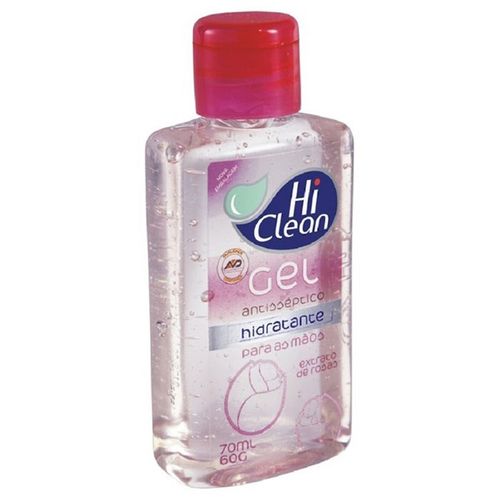 Gel Antisséptico Hiclean Rosa 70Ml - Hi Clean