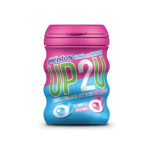 Goma De Mascar Mentos Fresh Up2U Garrafa 56G - Mentos