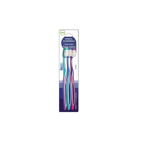 KIT ESCOVA DENTAL KESS MEDIA LEVE 3 E PAGUE 2