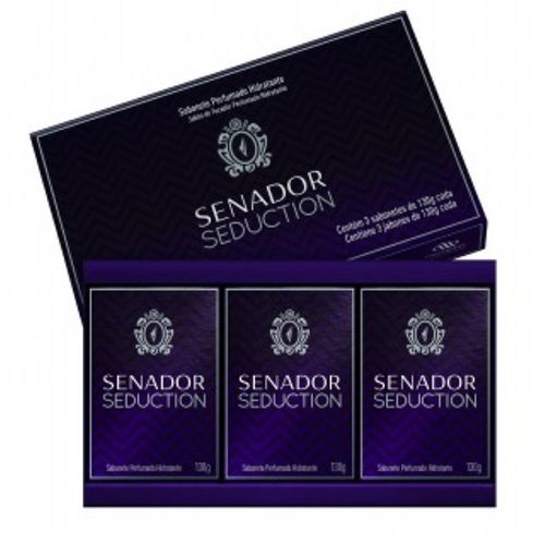 Kit Sabonete Senador Seduction 130G Com 3 - Senador
