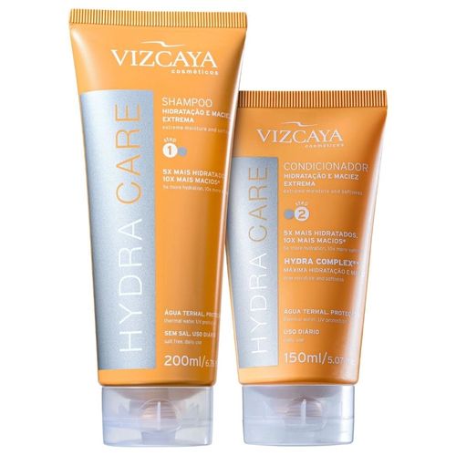 Kit Shampoo Vizcaya Hydra Care 200ml + Condicionador 150ml