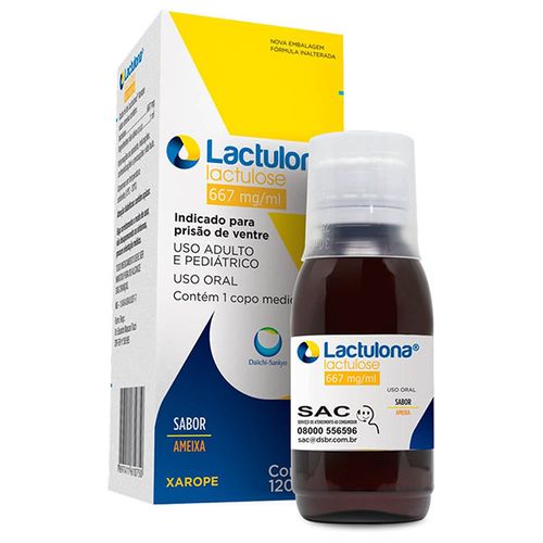 Lactulona 667mg/ml Xarope Sabor Ameixa 120ml
