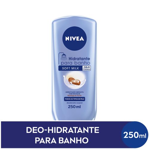Hidratante Nivea Body Soft Milk Banho 250Ml - Nivea Body