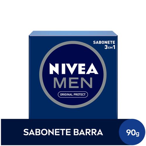 NIVEA Sabonete em Barra 3 em 1 Men Original Protect 90g