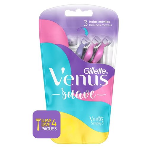 Kit Aparelho Barbear Venus Simply - Leve 4 Pague 3 - Gillette Venus
