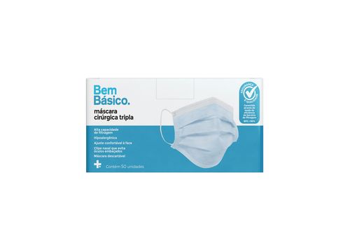 Mascara Tripla Bem Básico 50un