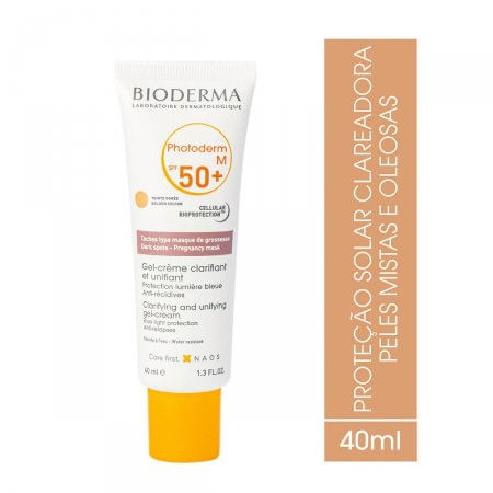 Protetor Solar Facial Photoderm M Bioderma FPS 50 Loção 40ml