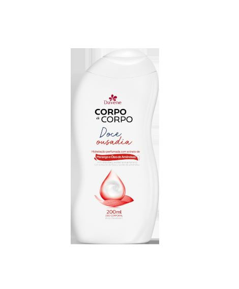 Loção Hidratante Corporal Ousadia 200ml Davene – Morango e Óleo de Amêndoas