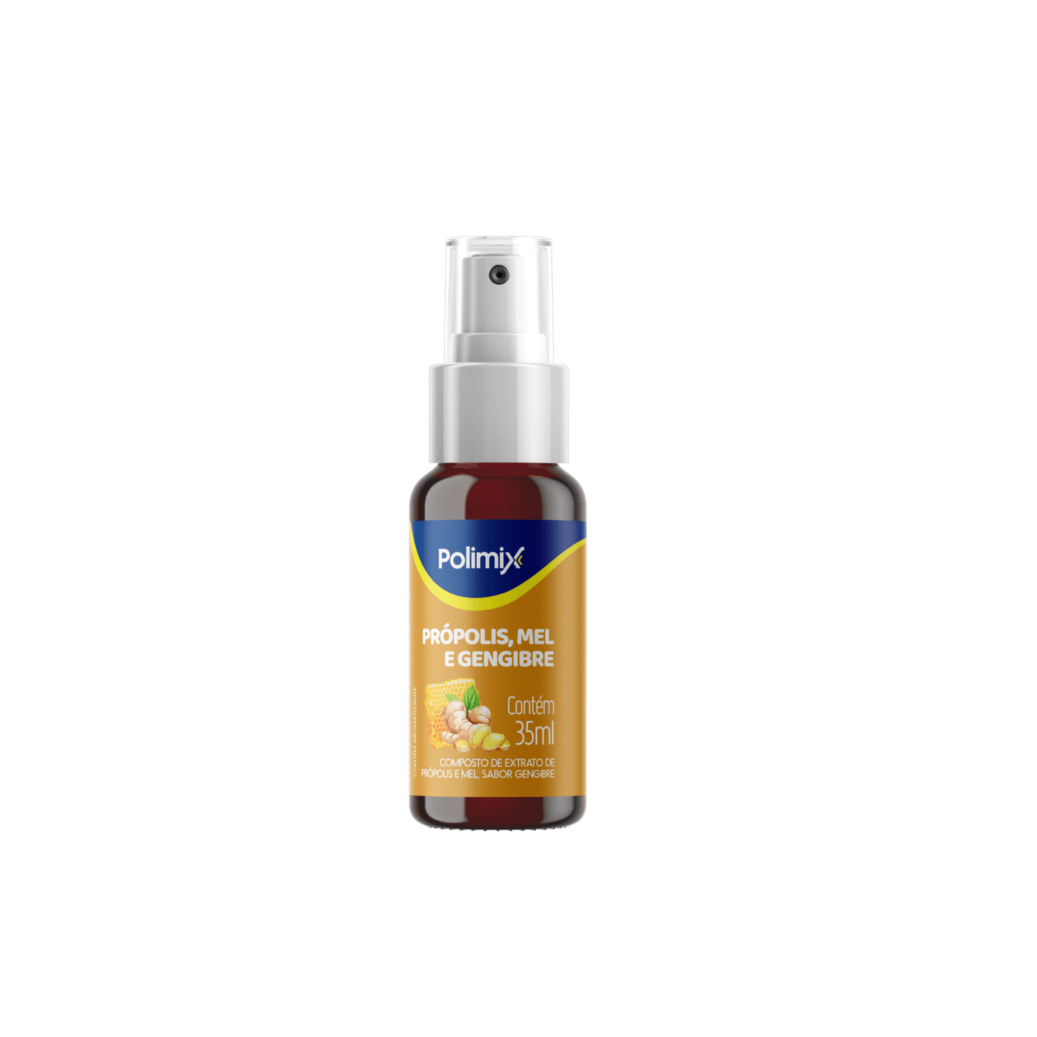 SPRAY DE PRÓPOLIS, MEL E GENGIBRE POLIMIX 35ML