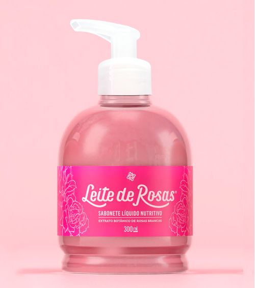 Sabonete Liquido Leite Rosas Nutri Trad 300Ml