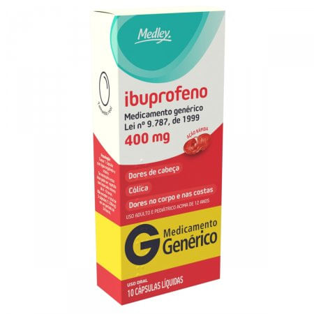 IBUPROFENO 400MG 10CPS-MEDLEY