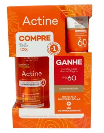 KIT ACTINE GEL LIMP 400+COLOR FPS 60 20G