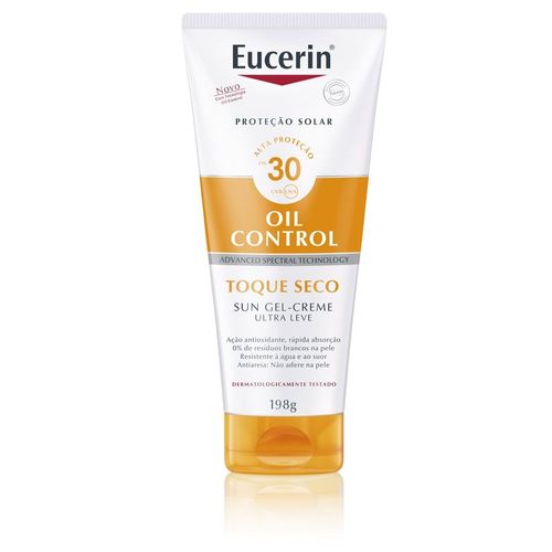 Eucerin Sun Toque Seco FPS 30 Protetor Solar Gel-Creme 200ml