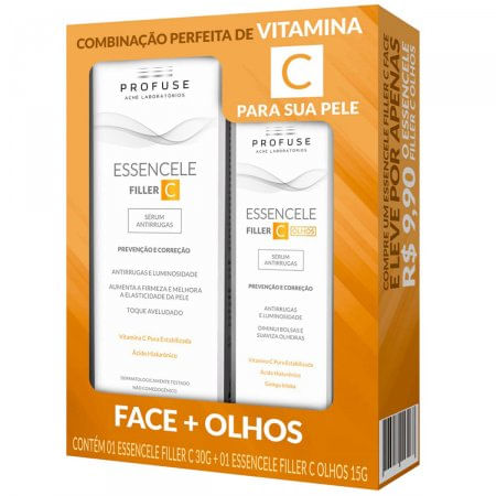 Kit Essenc Filler C Rosto 30G Olhos 15G