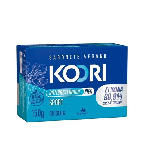 Sabonete Barra Koori Antibac Sport 150g Vegetal Davene