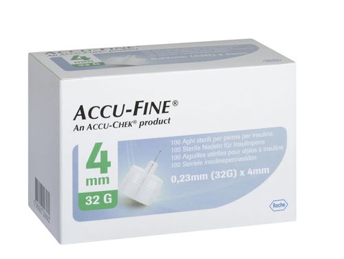 Accu Fine Pen Needle 32G 100 Agulhas