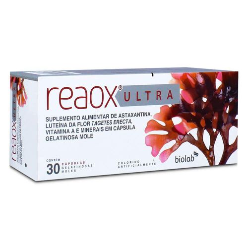 Suplemento Antioxidante Reaox Ultra Biolab 3g Cápsula 30 Unidades