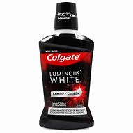 Enxaguante Bucal Carvão Zero Álcool Colgate Luminous White Frasco 500ml