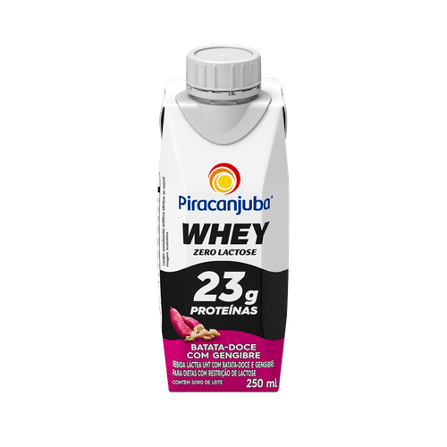 Piracanjuba Whey Zero Lactose Batata-Doce Gengibre 250ml