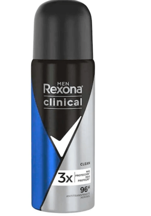 Antitranspirante Aerossol Clean Rexona Clinical Men 55ml Spray