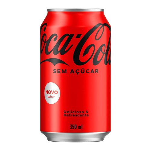 Refrigerante Zero Açúcar Lata 350 ml Alumínio Coca-Cola