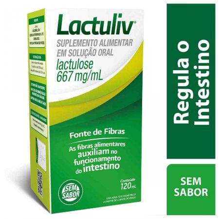Suplemento Alimentar Lactuliv 667mg/ml sem Sabor - 120ml