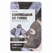 Máscara facial de bambu Kiss New York Carvão 20ml