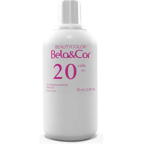 Descolorante Água Oxigenada 20 Volumes 70ml Bela e Cor