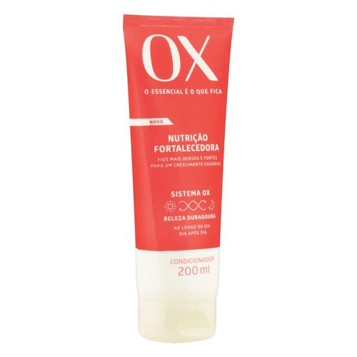 Condicionador OX Cosméticos Nutrição Fortalecedora Bisnaga 200ml