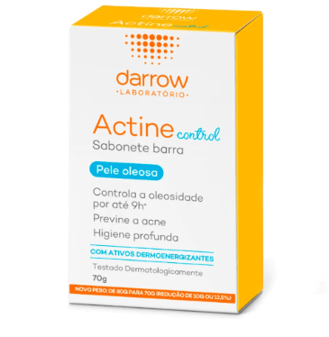 Sabonete Barra Actine Control Pele Oleosa 70g Darrow Ácido Salicílico