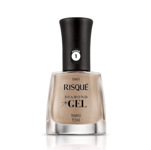 Esmalte Metálico Risqué Diamond Gel Tiramissu 9,5ml