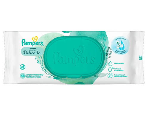 Lenco Umed Pampers Limp Delicada 48Un
