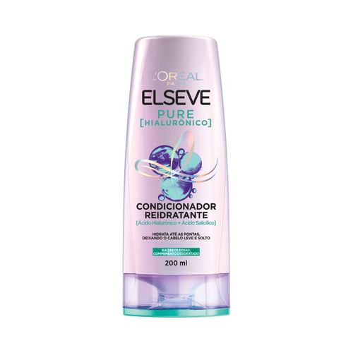 Condicionador Reidratante Elseve Pure Hialurônico - 200ml