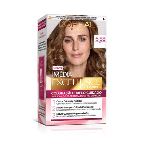Tinta de Cabelo Imedia Excellence 6.88 Mel