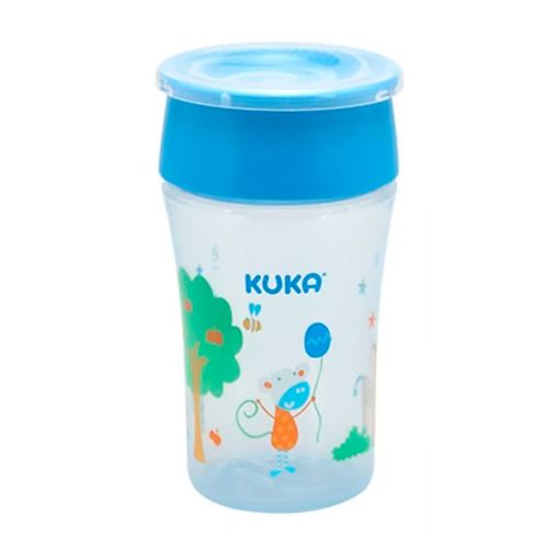 Copo 360º Antivazamento 200Ml Cor Azul Kuka