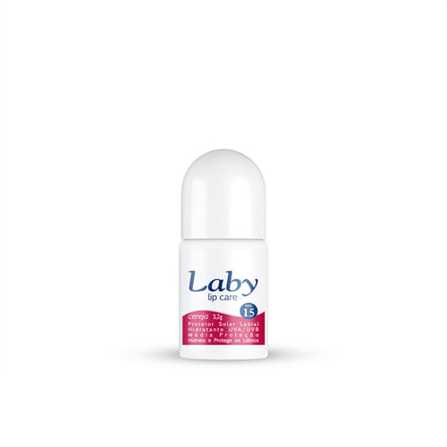 Protetor Solar Labial Laby Cereja Pushampoo Pull Stick Fps15 3,2G - Laby