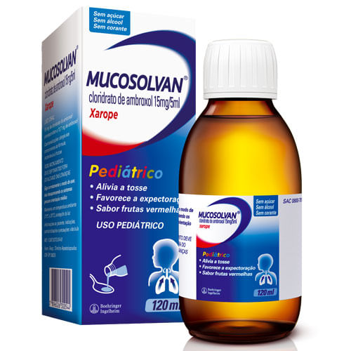 XAROPE MUCOSOLVAN PEDIÁTRICO 15MG/5ML 120 ML