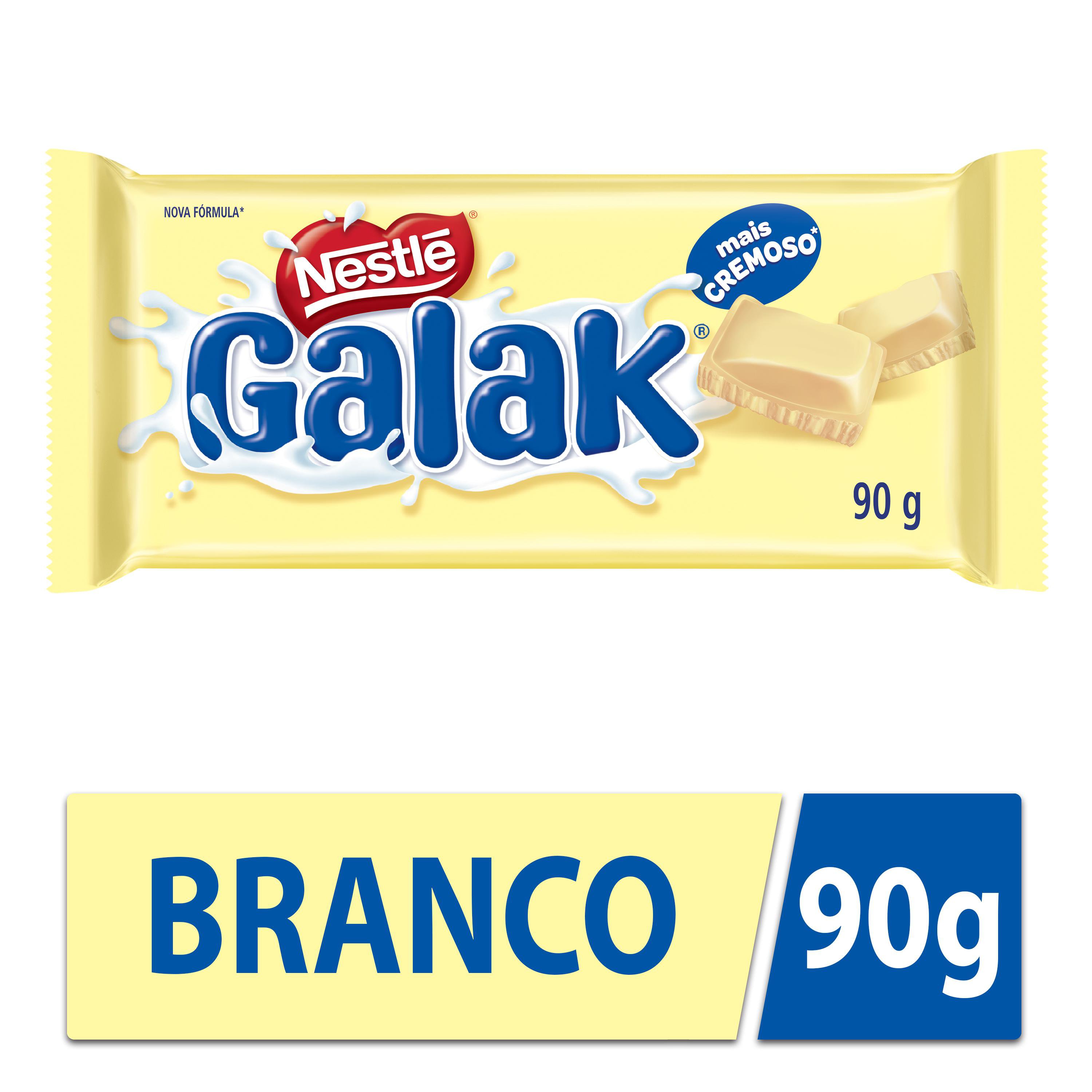 Chocolate Branco Galak 90g Tablete com Leite Nestlé