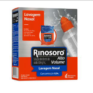 Solução Nasal Rinosoro Alto Volume Hypera 2,16g Sachê 30 Unidades + Frasco Aplicador