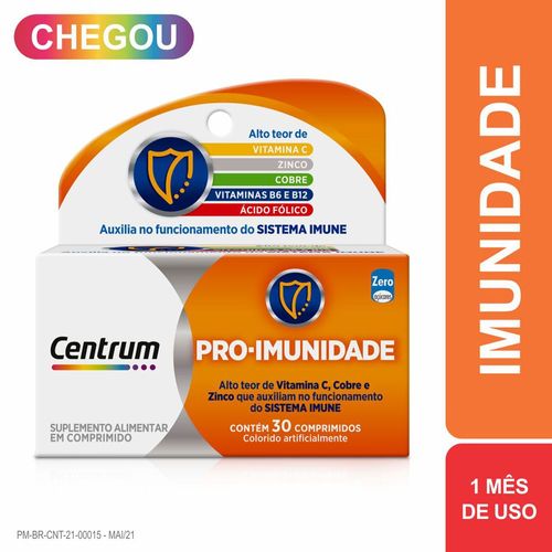 CENTRUM PRO IMUNIDADE 30 COMPRIMIDOS