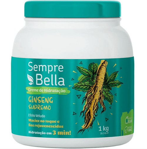 Creme de Hidratação Ginseng Supremo Efeito Veludo 1kg SempreBella
