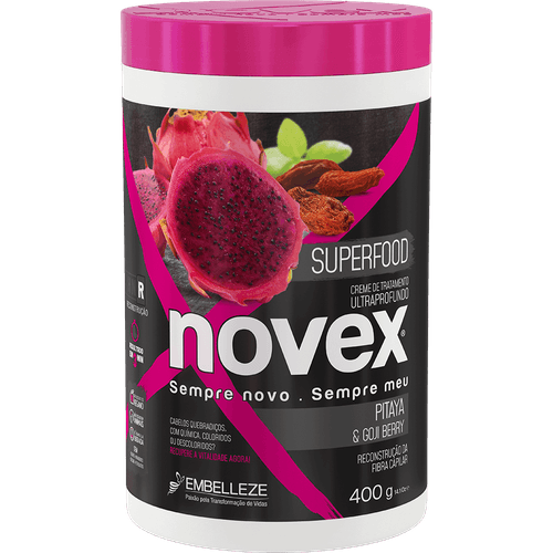 Creme de Tratamento Novex Superfood Pitaya e Gojiberry 400G
