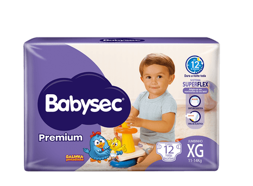 Babysec Premium Galinha Pintadinha XG 12 unidades