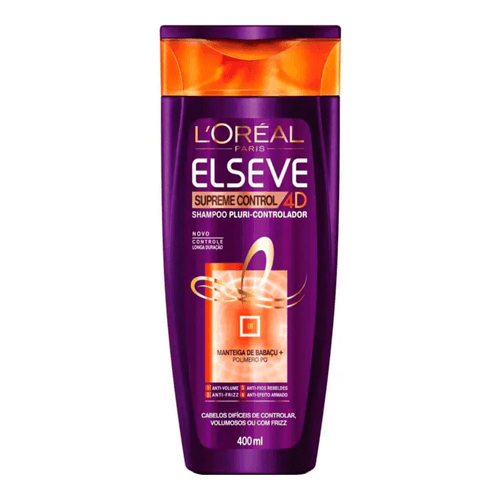 Shampoo Elseve Supreme Control 4D 400ml - L'Oréal
