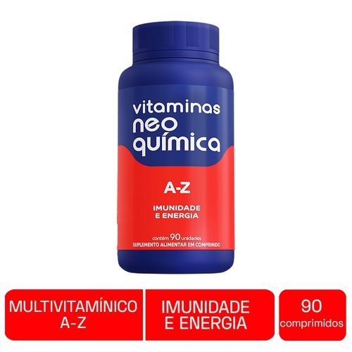 Suplemento Multivitamínico Vitamina A-Z Neo Química 90 Comprimidos