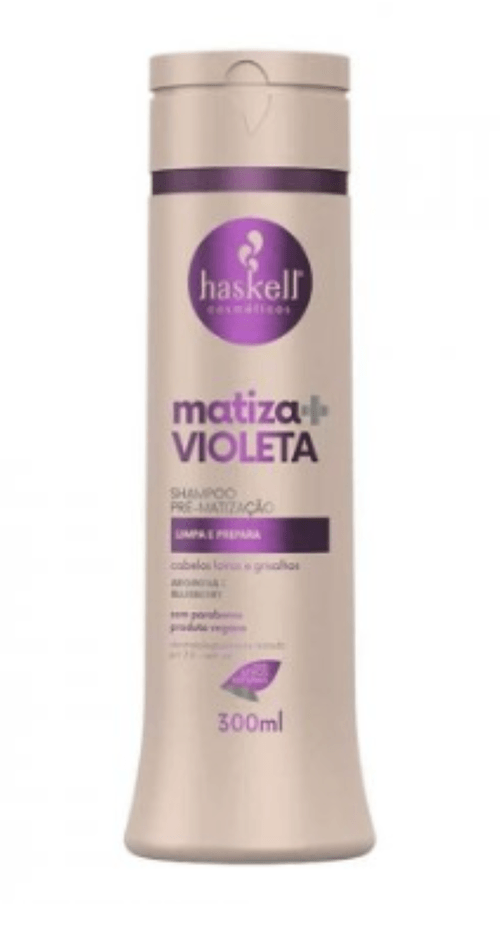 Shampoo Matizador Matiz+ Violeta 300ml para Loiros e Grisalhos Haskell
