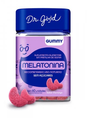 Suplemento Alimentar Melatonina Dr. Good 0,21mg Goma 60 Unidades